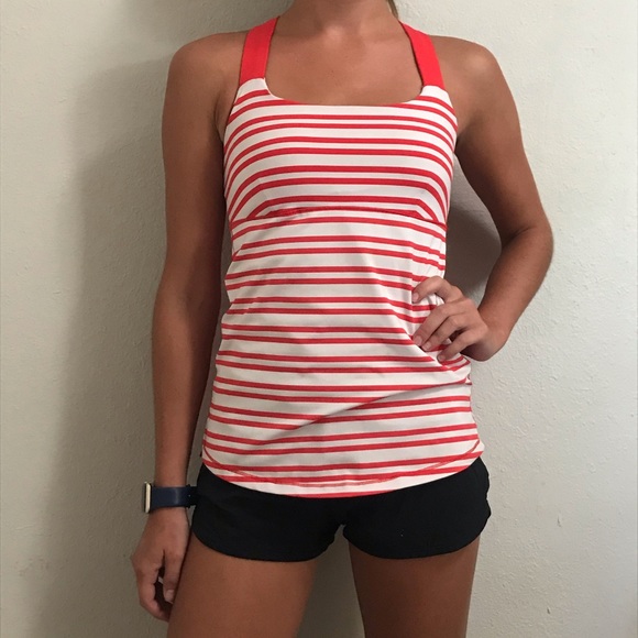 striped lululemon tank